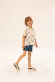 Summer Printed Shirt Tiago Bird Print van Wander & Wonder met een pastel vogelprint. | Verkrijgbaar bij Little Fashion Addict