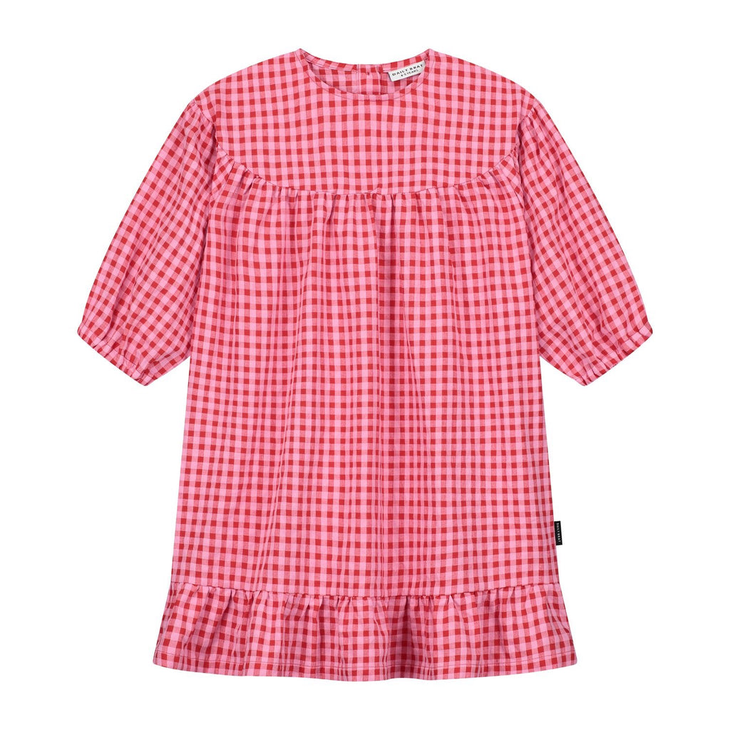 Daily Brat - Peachy Checked Dress | Sunny Red
