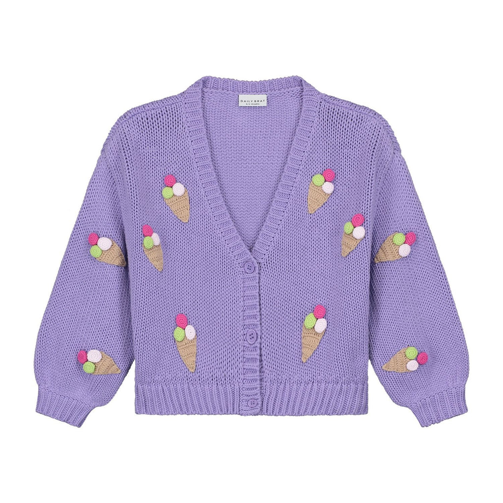 Daily Brat - Ice Cream Knitted Vest | Lilac