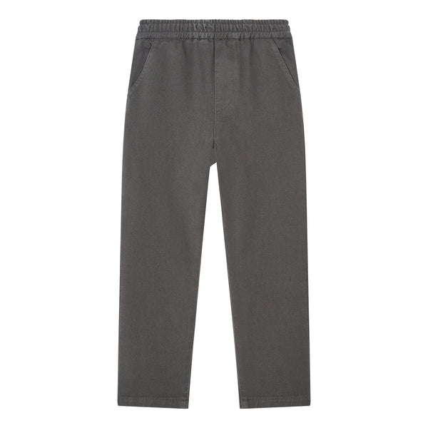 Hundred Pieces - Organic Cotton Jogging Pants Off Black - 'Off-Black' joggingsbroek in denim voor jongens van het merk Hundred Pieces - Verkrijgbaar bij Littlefashionaddict.com