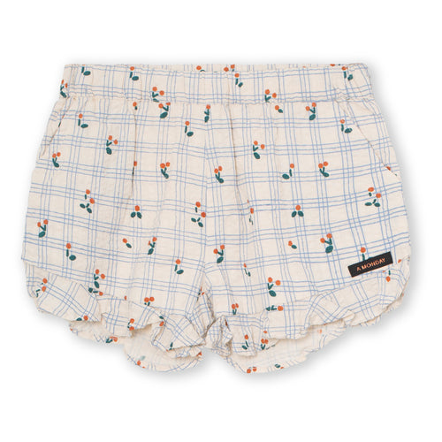 Meisjesshort met kersenprint - Pearl Shorts Cashmere Print van A Monday In Copenhagen | Verkrijgbaar bij Little Fashion Addict