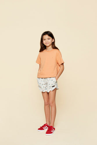 Meisjesshort met kersenprint - Pearl Shorts Cashmere Print van A Monday In Copenhagen | Verkrijgbaar bij Little Fashion Addict