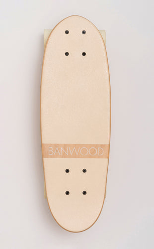 Banwood Skateboard - Crèmekleurig skateboard voor kinderen vanaf 3 jaar - Verkrijgbaar bij Littlefashionaddict.com