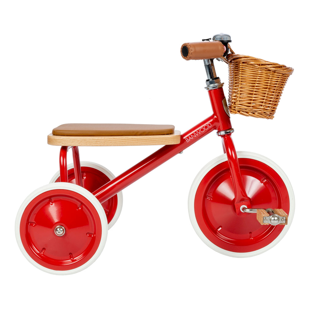 Banwood - Trike - Driewieler met mandje | Rood