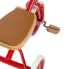 Rode Banwood Driewieler met rieten mand - Ideaal voor kinderen van 2 tot 6 jaar oud - Verkrijgbaar bij Littlefashionaddict