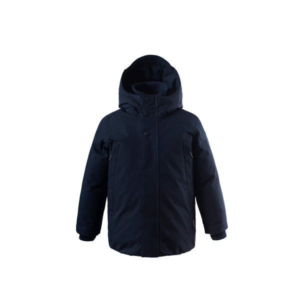 Gosoaky Chipmunk winterjas in Sky Captain Blue, waterdicht en warm gevoerd | Ontdek Gosoaky bij Little Fashion Addict