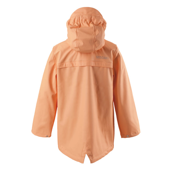 Gosoaky regenjas Elephant Man in Peach Cobbler voor kinderen, uniseks en waterdicht. | Verkrijgbaar bij Little Fashion Addict
