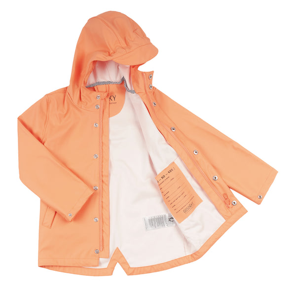 Gosoaky regenjas Elephant Man in Peach Cobbler voor kinderen, uniseks en waterdicht. | Verkrijgbaar bij Little Fashion Addict