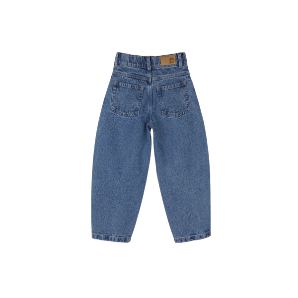 Jenest Balloon Denim Pants Dark Wash – unisex balloon jeans in blauw | Verkrijgbaar bij Little Fashion Addict