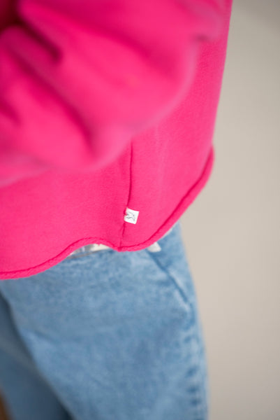 Jenest Billie Sweater Raspberry Pink – framboosroze sweater voor meisjes | Verkrijgbaar bij Little Fashion Addict