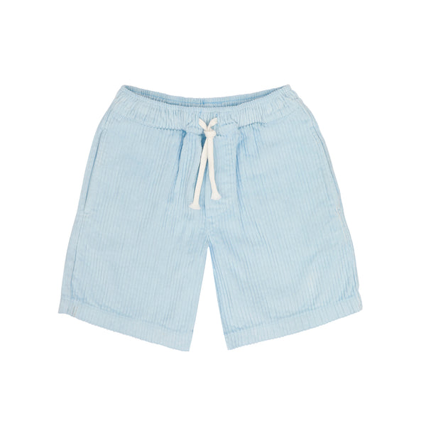 Lichtblauwe Hug Shorts van Jenest voor jongens in zacht ribfluweel | Hug Shorts Water Blue - verkrijgbaar bij Little Fashion Addict