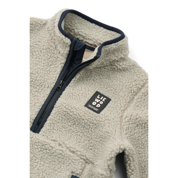Balou pile anorak voor jongens van Liewood in mist | Ontdek Liewood bij Little Fashion Addict