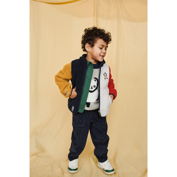 Liewood Nolan pile jacket Around the World multi mix voor jongens en meisjes | Ontdek Liewood bij Little Fashion Addict