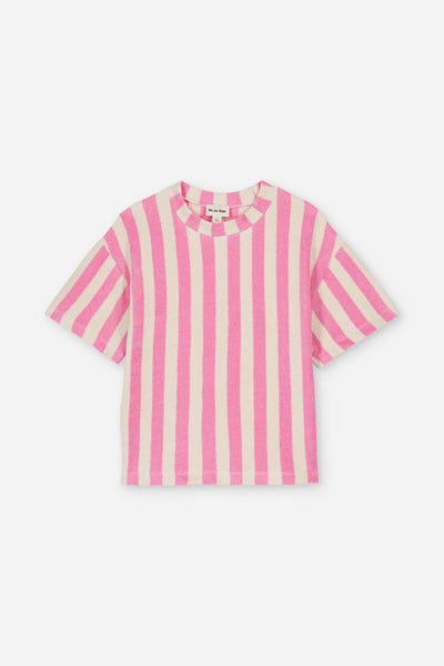 we are kids jordan organic sponge t-shirt candy pink – vrolijk t-shirt voor meisjes in candy pink, gemaakt van biologisch katoen | Verkrijgbaar bij Little Fashion Addict