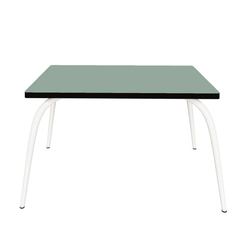 Les Gambettes Gaby speeltafel in kaki met witte poten | Ontdek Les Gambettes bij Little Fashion Addict