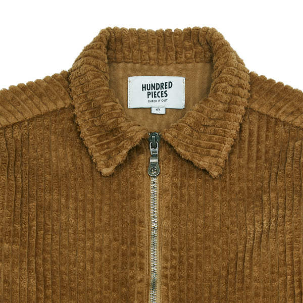 Hundred Pieces - Brown - Velvet Jumpsuit - Meisjesmode - Herfst- en Wintercollectie 2022 - Kleur: Bruin - Verkrijgbaar bij Littlefashionaddict.com vanaf 4 jaar tot 12 jaar