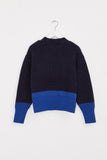INDEE - Belgische modemerk - Kiss Knit-Sweater in Midnight Blue - verkrijgbaar bij littlefashionaddict.com