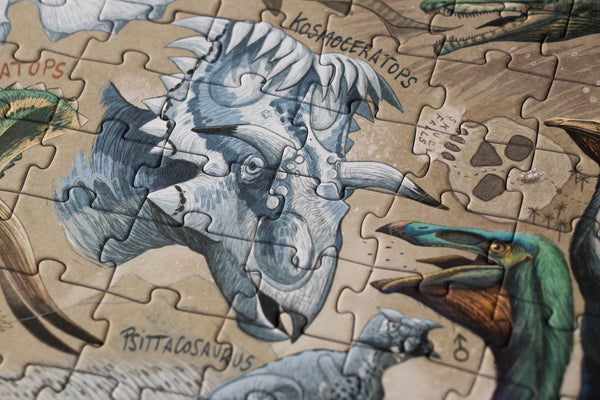 Londji - Puzzel 350 stukken - Dinos Explorer - Voor jong en oud vanaf 8 jaar - Verkrijgbaar bij Littlefashionaddict.com