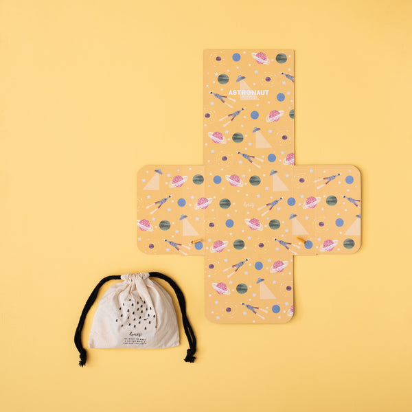 Londji Kinderpuzzel - Pocket Puzzel 36 stukken - Astronaut - Voor kids vanaf 3 jaar - Verkrijgbaar bij Littlefashionaddict.com