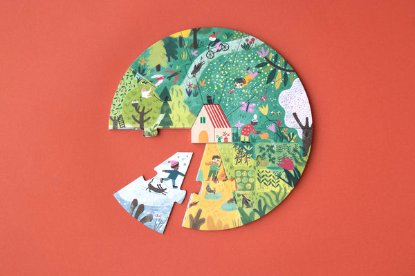 Londji Kinderpuzzel - Set van 4 puzzels met 10 puzzelstukken - A home for Nature - Voor kids vanaf 5 jaar - Verkrijgbaar bij Littlefashionaddict.com
