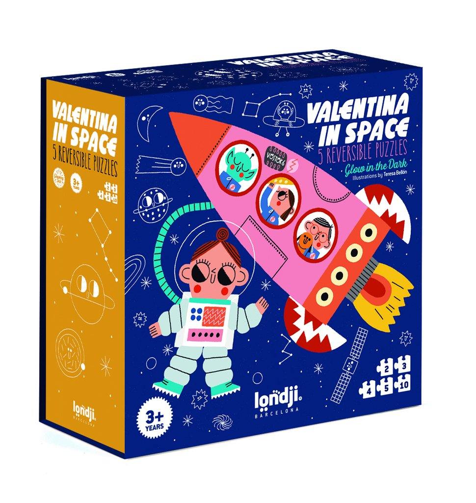 Londji - Set van 5 puzzels | Valentina in Space
