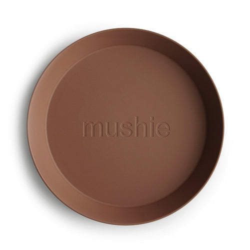 Little Fashion Addict - Mushie - Dinnerware - Set van 2 ronde borden in Caramel