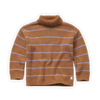 Littlefashionaddict - Sproet & Sprout - AW22 - Turtleneck sweater stripe - Kleur: Lion - Voor Jongens - Vanaf 4 tot 10 jaar in stock en verkrijgbaar bij Little Fashion Addict