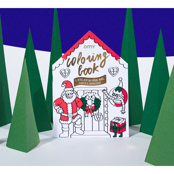 Omy - Kleurboek: Santa's Workshop - Verkrijgbaar bij littlefashionaddict.com