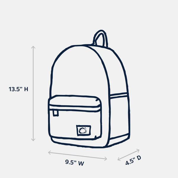 Gerecycleerde rugzak Edison - CACTUS FLOWER (inhoud: 13 l) - Little Fashion Addict