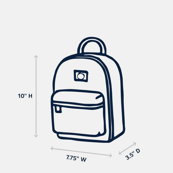 Gerecycleerde rugzak Goldie - LEMON (inhoud: 5 l) - Little Fashion Addict