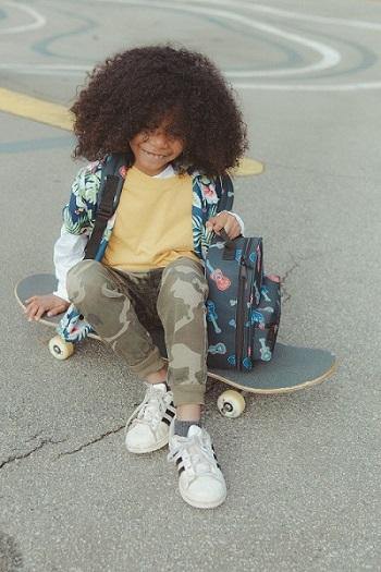 Gerecycleerde rugzak Goldie - GUITAR - littlefashionaddict.com