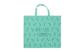MAX katoenen draagtas - VERY COOL SUMMER - Groen - littlefashionaddict.com