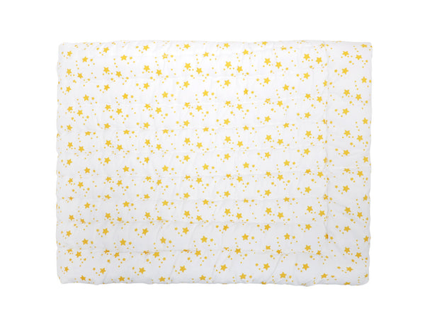 Deken victoire - wit/gele sterren - littlefashionaddict.com