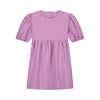 sassy checked dress lavender – zwierige jurk met klassieke ruit van Daily Brat | Verkrijgbaar bij Little Fashion Addict