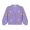 ice cream knitted vest lilac – zacht gebreid vest met speelse details | Verkrijgbaar bij Little Fashion Addict