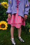 ice cream knitted vest lilac – zacht gebreid vest met speelse details | Verkrijgbaar bij Little Fashion Addict