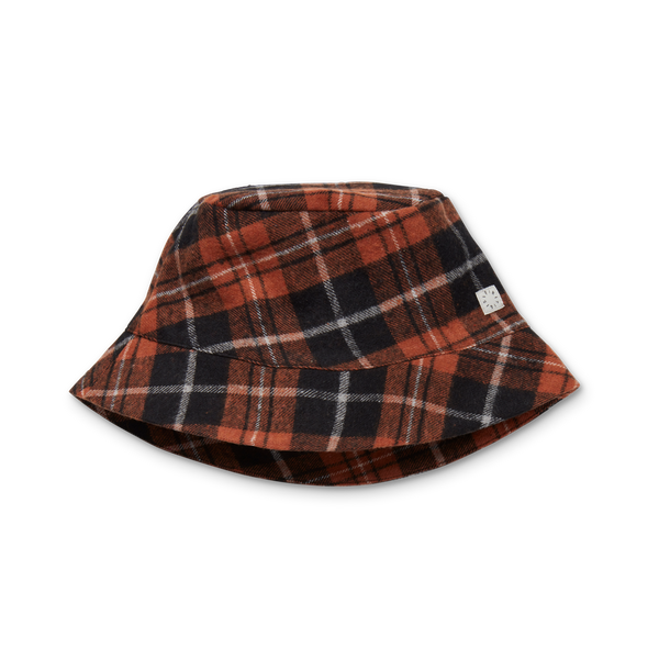 Littlefashionaddict - Sproet & Sprout - AW23 - The Alpine Hut - Bucket Hat Barn Red - Voor jongens en meisjes - Vanaf 4 tot 10 jaar in stock en verkrijgbaar bij Little Fashion Addict