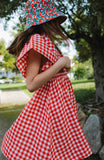 Geruit meisjesjurkje van A Monday in Copenhagen | Eliya Dress - Poppy Check Verkrijgbaar bij Little Fashion Addict