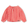 Rood geruit meisjesblousje van A Monday in Copenhagen | Elisa Blouse - Poppy Check is verkrijgbaar bij Little Fashion Addict