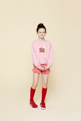 Meisjesshort met geruit patroon - Pearl Shorts Poppy Check van A Monday In Copenhagen | Verkrijgbaar bij Little Fashion Addict