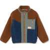 Littlefashionaddict - A Monday in Copenhagen - AW23 - The Food School - Teddy Jacket Blue Coral - Voor jongens - Vanaf 4 tot 12 jaar in stock en verkrijgbaar bij Little Fashion Addict