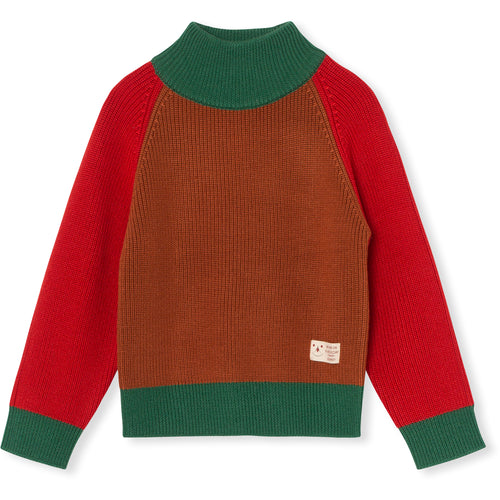 Littlefashionaddict - A Monday in Copenhagen - AW23 - The Food School - Dio Sweater Autumnal - Gebreide Coltrui voor jongens en meisjes - Vanaf 4 tot 12 jaar in stock en verkrijgbaar bij Little Fashion Addict