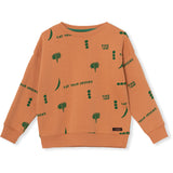 Littlefashionaddict - A Monday in Copenhagen - AW23 - The Food School - Louis Blouse Sweater Verdant Green Print - Voor jongens en meisjes - Vanaf 4 tot 12 jaar in stock en verkrijgbaar bij Little Fashion Addict