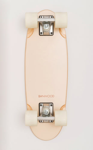 Banwood Skateboard - Crèmekleurig skateboard voor kinderen vanaf 3 jaar - Verkrijgbaar bij Littlefashionaddict.com