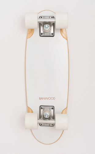 Banwood Skateboard - Wit skateboard voor kinderen vanaf 3 jaar - Verkrijgbaar bij Littlefashionaddict.com