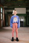 Meisjeslegging met hartjesprint en elastische tailleband van Daily Brat | Adore Pants Amour Allure | Verkrijgbaar bij Little Fashion Addict
