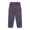 Paarse Snappy jeansbroek van Daily Brat uit de City Notes-collectie. Rechte unisex pasvorm in stevige denim, geschikt voor zowel jongens als meisjes. | Ontdek Daily Brat bij Little Fashion Addict