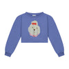 Stijlvolle cropped sweater voor meisjes met 'Lady Arabella' print van Daily Brat | Verkrijgbaar bij Little Fashion Addict