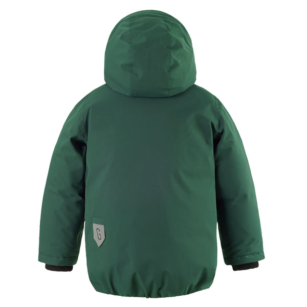 Gosoaky – Chipmunck - Winterse jas voor jongens en meisjes - Kleur: Green Pastures  – Girls & Boys Fashion – Beschikbaar vanaf maat 86 tot en met 164 - Verkrijgbaar bij Little Fashion Addict