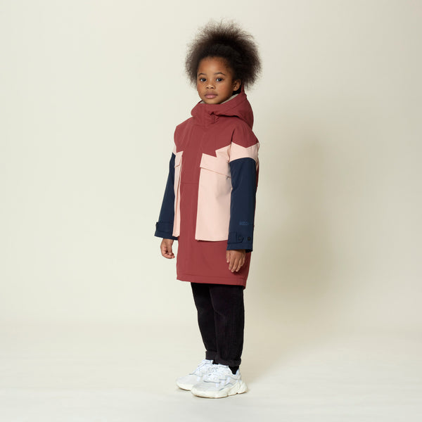 Gosoaky – City Fox in het Rosewood - Waterproof parka - Girlsfashion - Ideale jas voor meisjes - Beschikbaar vanaf maat 86 tot en met 164 - Verkrijgbaar bij Little Fashion Addict
